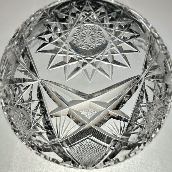 Brilliant Period Cut Glass | 7” Nappy Bowl | Vintage Cut Glass - Picture 8 of 10